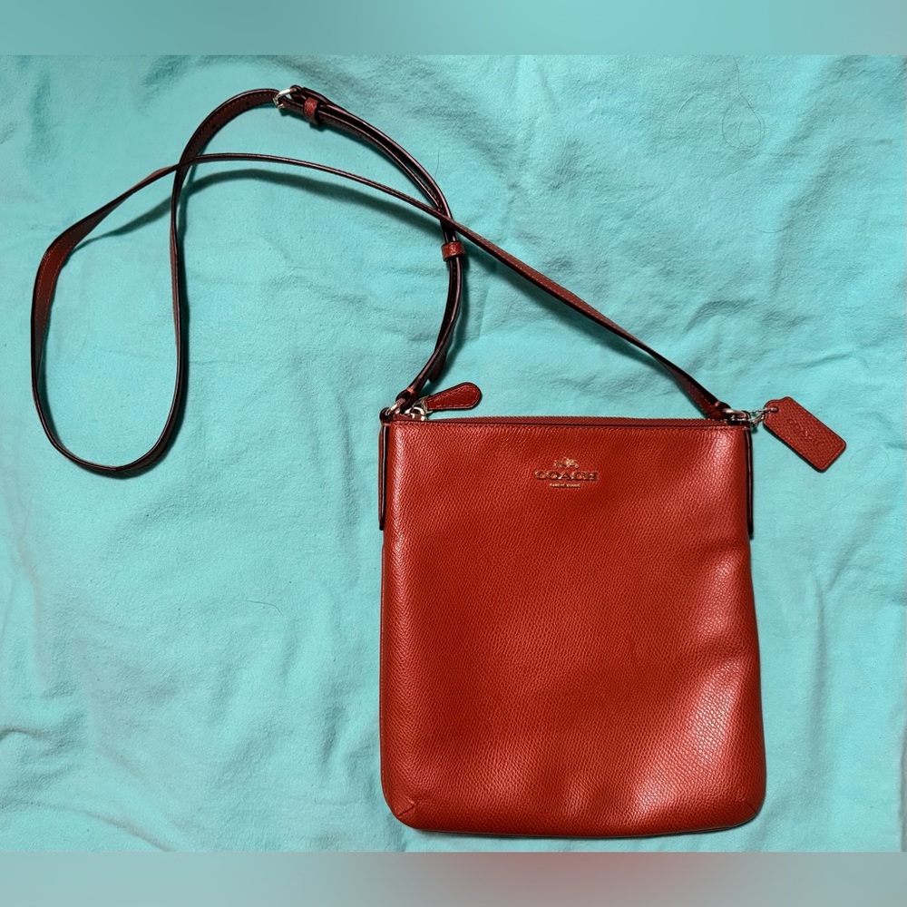 Coach brown Leather Crossbody Bag